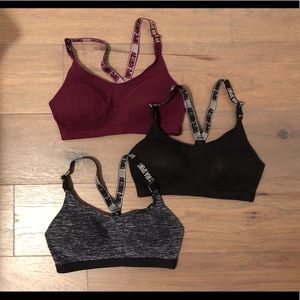 CLOSET CLEAR OUT! Three VICTORIA’S SECRET 36C Racerback Sports Bras
